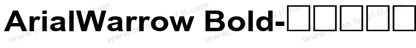 ArialWarrow Bold字体转换